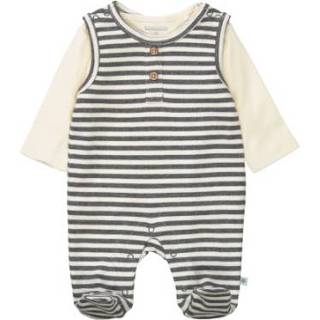 👉 Staccato romper+shirt grafiet gemêleerd gestreept