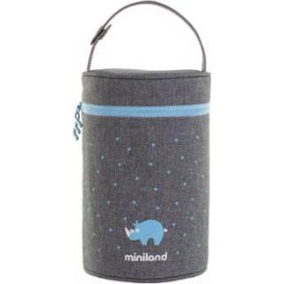 👉 Azuurblauw meisjes kleurrijk Miniland Geïsoleerde dubbele zak thermibag 700ml 8413082894795