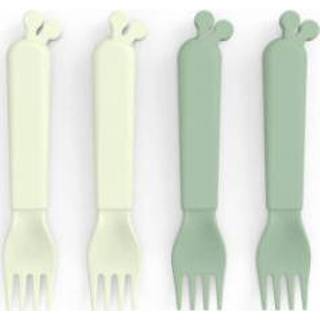👉 Groen PP jongens Done by Deer ™ Kiddish Vork 4-Pack Raffi 5712643031000