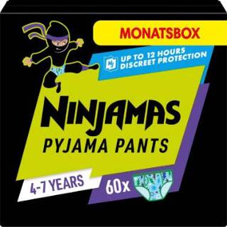 👉 Pyjama jongens NINJAMAS Pants Maandbox voor jongens, 4-7 jaar, 60 stuks 8006540630464