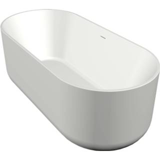 👉 Xenz Mauro vrijstaand Solid Surface bad 180x84cm wit