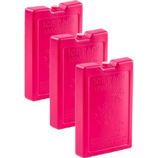 👉 Koelelement roze 6x stuks 1000 grams koelelementen 22 x 14.5 cm