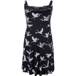 👉 Nachthemd zwart zilvergrijs wit katoen animalprint vrouwen met verstelbare bandjes TruYou Zwart/Zilvergrijs/Wit 4055709062657 4055709062626