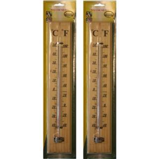 👉 Thermometer houten buiten 40 x 7 cm