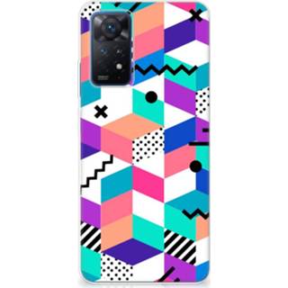 👉 Houten blok Xiaomi Redmi Note 11 Pro 5G TPU Hoesje Blokken Kleurrijk 8720632121943