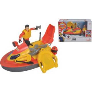 👉 Meisjes kleurrijk Simba Brandweerman Sam Juno, Jet Ski met figuur 4006592081515