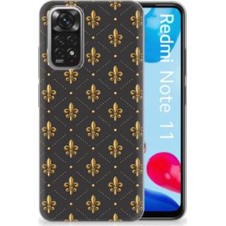 👉 Bumper hoesje hout Xiaomi Redmi 10 | Note 11 4G Donker 8720632829399