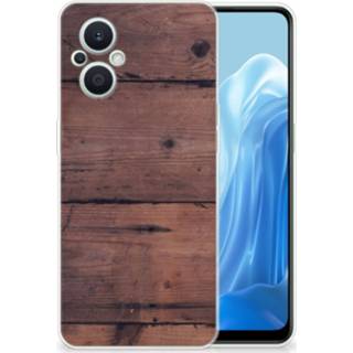 👉 Bumper hoesje OPPO Reno8 Lite Old Wood 8720632158307