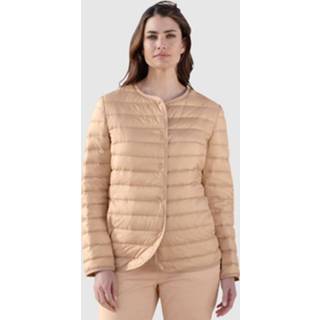 Donsjas beige kunstvezels effen vrouwen najaar in mooie kleuren Delmod pure 4055708573635 4055708572454