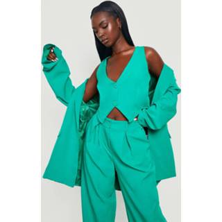 Getailleerde Gilet, Green Getailleerde Gilet, Green