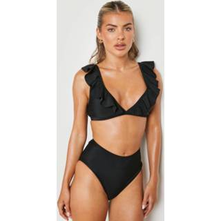 High Waist Bikini Broekje, Black