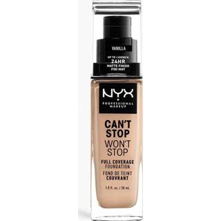 👉 One Size vanilla Nyx Professional Makeup Can'T Stop Won'T Full Coverage Foundation,