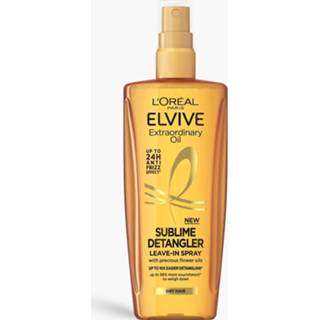 👉 One Size clear L'Oreal Elvive Extraordinary Oil Sublime Detangle Leave-In Spray, Voor Droog Haar,