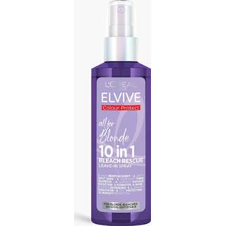 👉 One Size clear L'Oreal Elvive All For Blonde 10-In-1 Bleach Rescue Leave In Spray, Voor Alle Soorten Blond Haar,