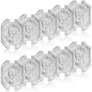👉 Stopcontact transparant kunststof transparent Reer Zelfklevende beschermer, 10 stuks 4013283320594