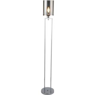 👉 Vloerlamp glas active Searchlight Catalina met smoke EU9053CC 5053423097886