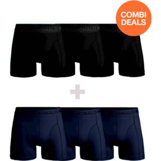 👉 Boxershort katoen s mannen blauw Heren 3-Pack + Boxershorts effen 8720594100895