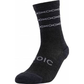 👉 Stoic - Merino Gravel Socks - Fietssokken maat 45-47, zwart