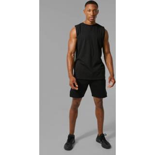 👉 Man Active Tank Top En Shorts Set, Black