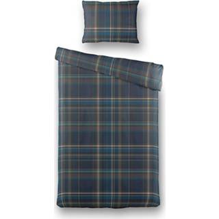 👉 Dekbedovertrek Katoen-Polyester zwart Luna Bedding Dark Check 1-persoons (140 x 220 cm + 1 kussensloop) 8719909424665