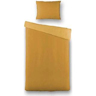 👉 Dekbedovertrek goud Microvezel-Polyester Fresh & Co Silk Satin - 1-persoons (140 x 200/220 cm + 1 kussensloop) 8719909027064