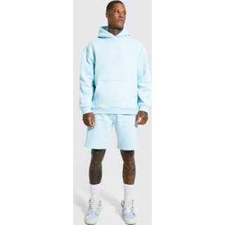 👉 Oversized Offcl Trainingspak Met Capuchon En Shorts, Pale Blue