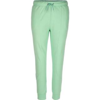 👉 Joggingbroek katoen effen vrouwen lindegroen met modieuze inzetten voor TruYou 4055709058872 4055709061063