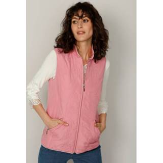 👉 Bodywarmer kunstvezels gebloemd vrouwen najaar met bloemendessin Paola Rozenhout/Champagne 4055708631267 4055708631274