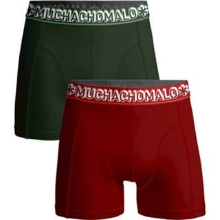 Boxershort rood s mannen katoen Heren 2-pack boxershorts effen 8718168996296