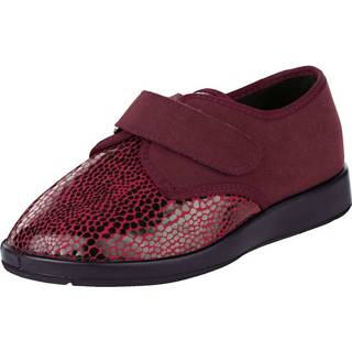 👉 Therapieschoenen bordeaux textiel animalprint unisex voor dames Therapieschoen Varomed 4040261073845 4040261094192