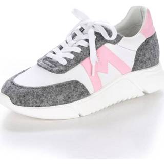 👉 Sneakers wit grijs roze leer multicolor vrouwen tong Sneaker Runner Alba Moda Wit/Grijs/Roze 4055709154673 4055709154505