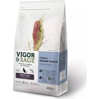 👉 Kattenvoer active 8x Vigor&Sage Hairball Control Oatgrass 400 gr 4260468179830