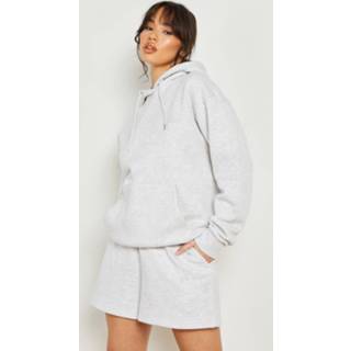 👉 Trainingspak Met Capuchon En Shorts Met Reel Katoenen, Ash Grey