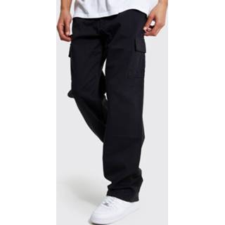 👉 Cargobroek zwart Tall Baggy Cargo Broek, Black