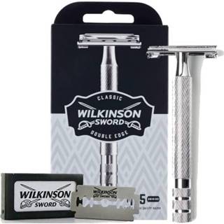 👉 Scheermesje Wilkinson Classic Vintage Premium Metal scheermes houder incl 5 mesjes 4027800515004