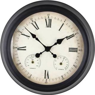 👉 Buitenklok zwart metaal Jurre - voor buiten tuinklok 47 cm 7439647153115