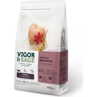 👉 Kattenvoer active 8x Vigor&Sage Kitten Well-Being Wolfberry 400 gr 4260468179984