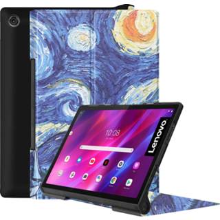 👉 Sterrenhemel active Lenovo Yoga Tab 11 (2021) Hoes - Tri-Fold Book Case 8719793148463