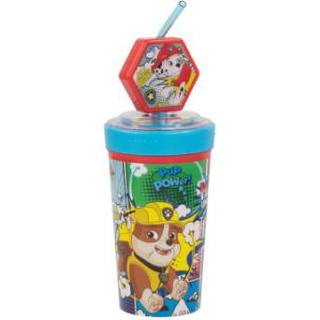 👉 Drinkbeker polypropyleen jongens kleurrijk P:os Paw Patrol met rietje 475 ml, 3D Figuur 4043891504994