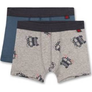 👉 Sanetta Shorts Twin pack grijs/blauw