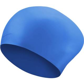 👉 Badmuts silicone One Size marineblauw Nike Swimming Cap (For Long Hair) - Badmutsen