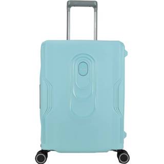 👉 Handbagagetrolley pastel blauw Blue polypropyleen On-Tour Decent Handbagage Trolley 55 8720512161502