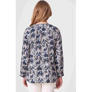 👉 Blous linnen vrouwen blouse met bloemenprint 8717597721479