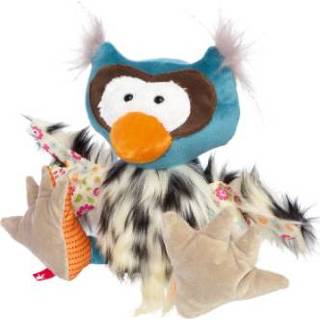 👉 Knuffel polyester kleurrijk Sigikid ® Zachte Patchwork Sweety Uil 4001190428540