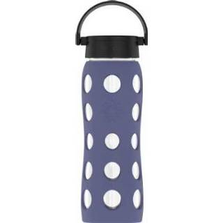 👉 Drinkfles purper glas jongens paars Life factory Drinkflessen Class ic Dop dusty purple 650 ml 814943024937