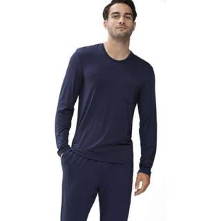 👉 Longsleeve blauw donkerblauw Mey Jefferson Regular Fit donkerblauw, Effen 4004124248016