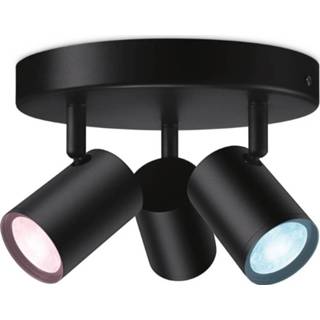 👉 Opbouwspot zwart active Philips 3-lichts WiZ Imageo smart - 55453500 8719514554535