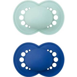 👉 Silicoon silicone blauw jongens MAM Original Elements silicone, 6-16 maanden, 2 stuks in mint/blauw 4042894591314