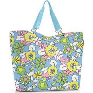 👉 Strandtas Florist Lagoon polyester XL shopper blauw Reisenthel / 4012013727429