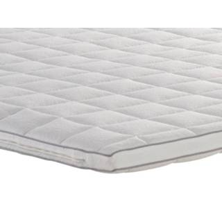 👉 Topmatras grey piping Deluxe koudschuim | 90x210 totaalBED Topdekmatras Eenpersoons